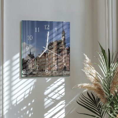 Square wall clock Gdansk