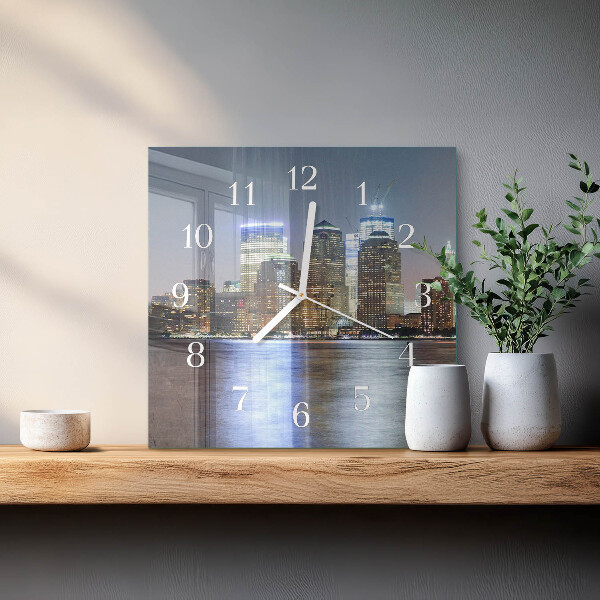 Square wall clock Horizon