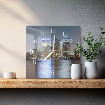Square wall clock Horizon
