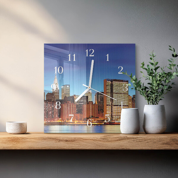 Square wall clock Horizon