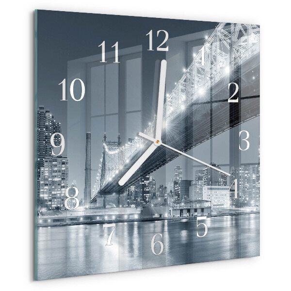 Square wall clock Bridge