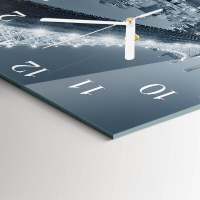 Square wall clock Bridge