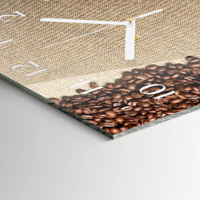Square wall clock Coffee Beans
