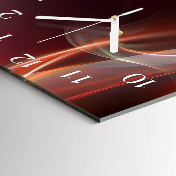 Square wall clock Abstract Lines