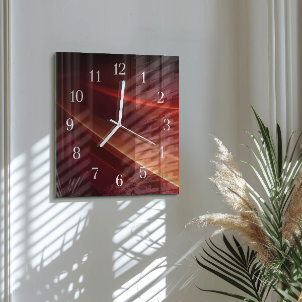 Square wall clock Abstraction
