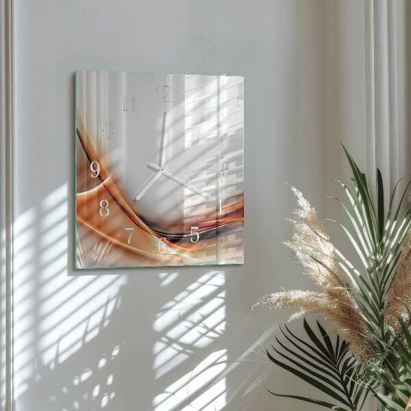 Square wall clock Abstraction