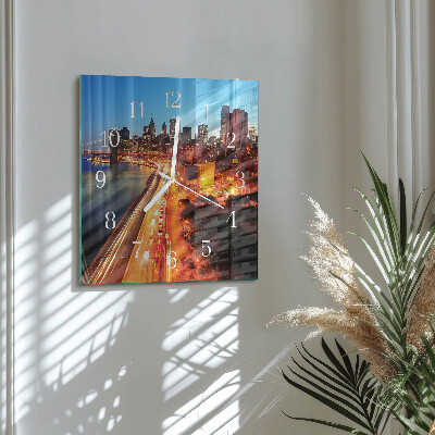 Square wall clock Horizon