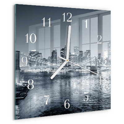 Square wall clock Night of the Horizon