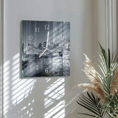 Square wall clock Night of the Horizon
