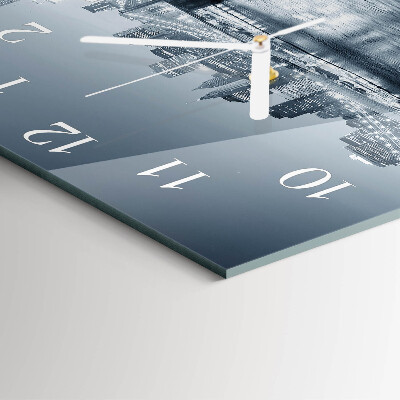 Square wall clock Night of the Horizon
