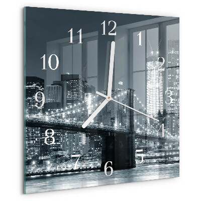 Square wall clock Horizontal Bridge