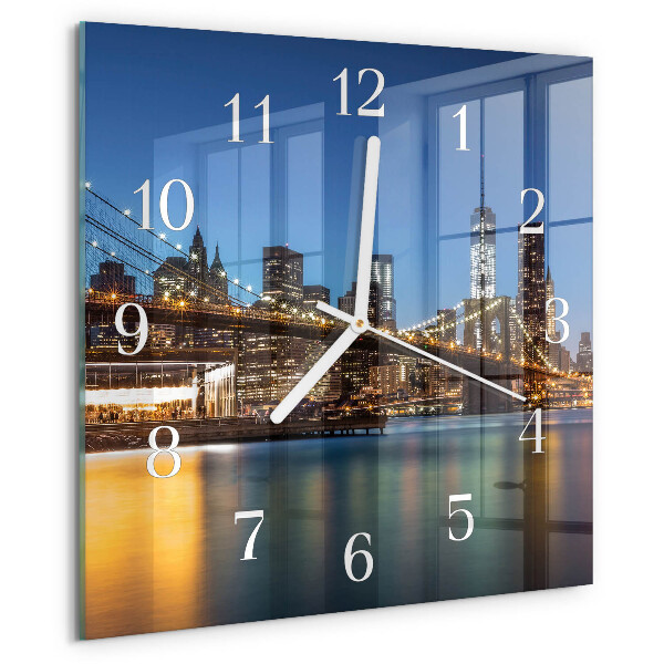 Square wall clock Horizontal Bridge