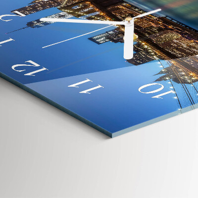 Square wall clock Horizontal Bridge