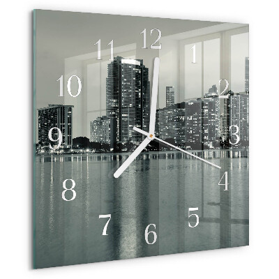 Square wall clock Horizon