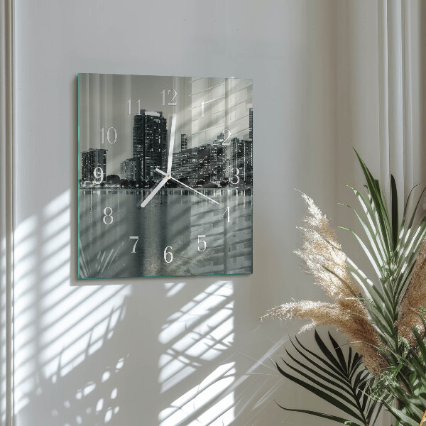Square wall clock Horizon