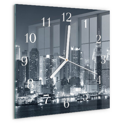Square wall clock Night of the Horizon