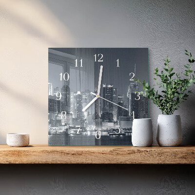 Square wall clock Night of the Horizon