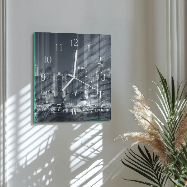 Square wall clock Night of the Horizon