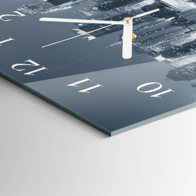 Square wall clock Night of the Horizon