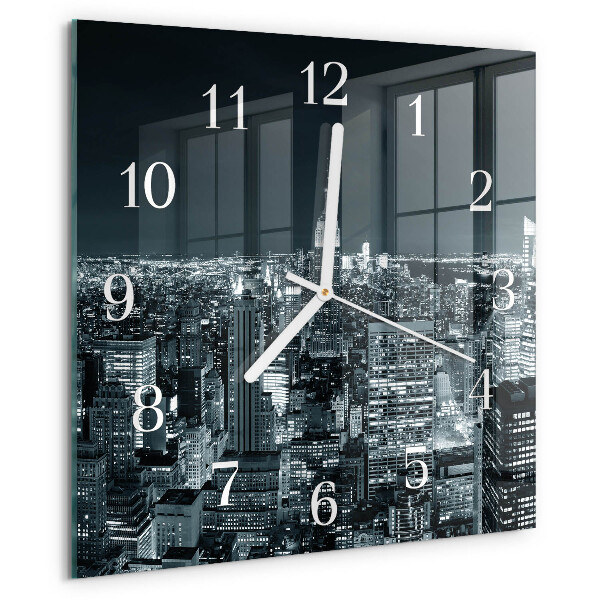 Square wall clock Night of the Horizon