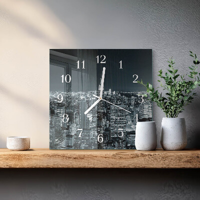 Square wall clock Night of the Horizon