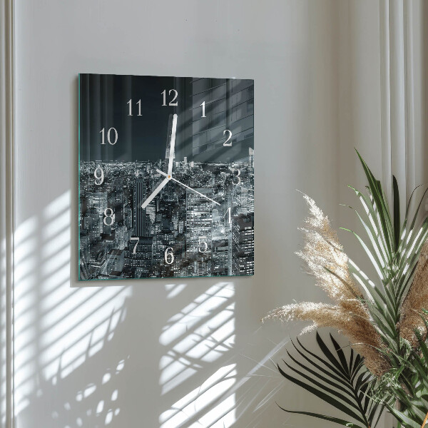 Square wall clock Night of the Horizon