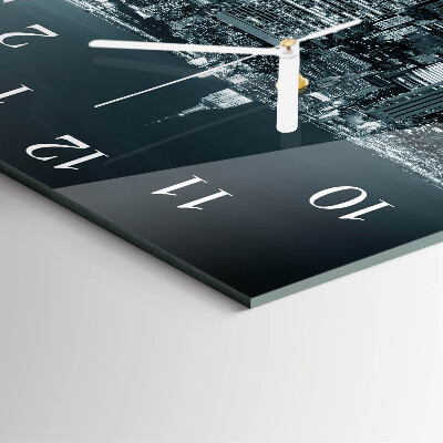 Square wall clock Night of the Horizon