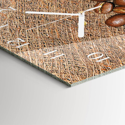 Square wall clock Coffee Beans