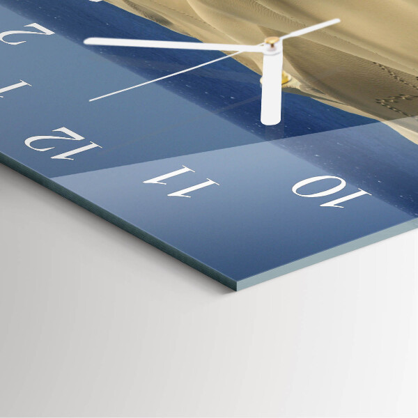 Square wall clock Sea Dunes