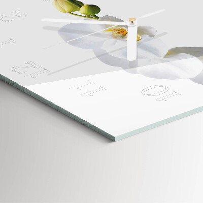 Square wall clock Orchid