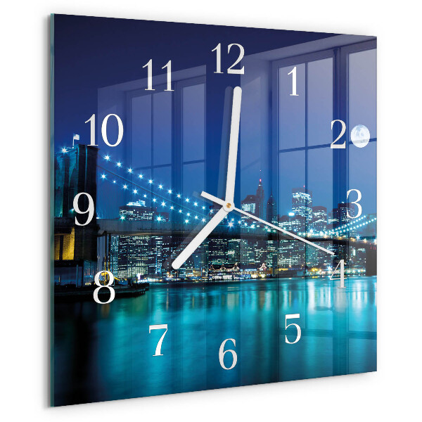 Square wall clock Night of the Horizon