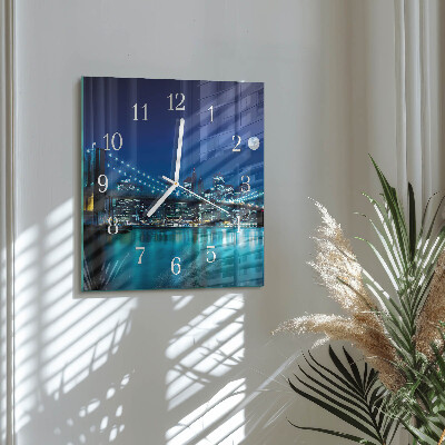 Square wall clock Night of the Horizon