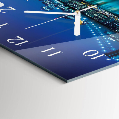 Square wall clock Night of the Horizon