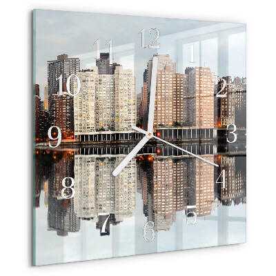 Square wall clock Horizon