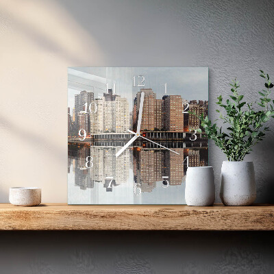 Square wall clock Horizon