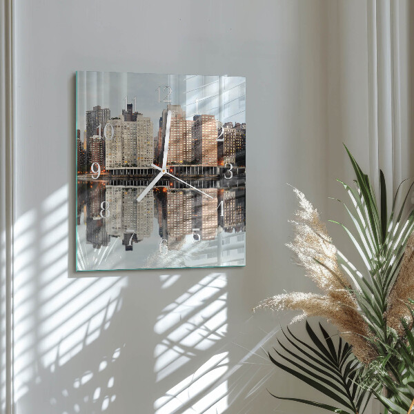 Square wall clock Horizon