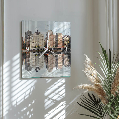 Square wall clock Horizon