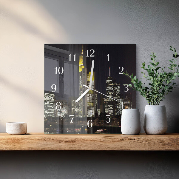Square wall clock Horizon
