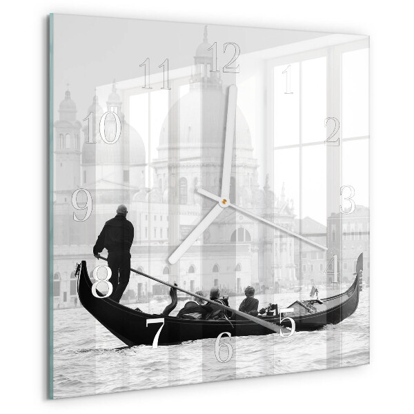 Square wall clock The Venetian Boat