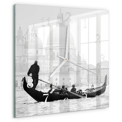 Square wall clock The Venetian Boat