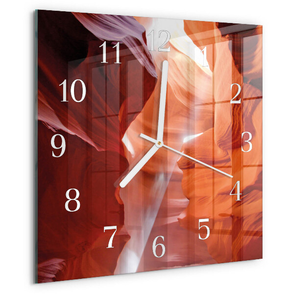 Square wall clock Cave