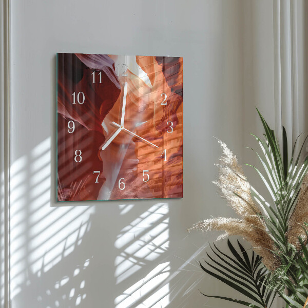 Square wall clock Cave