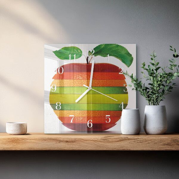 Square wall clock Apple