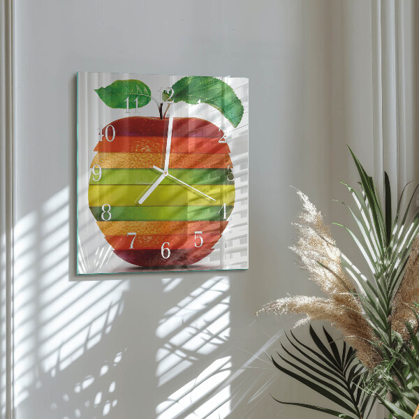 Square wall clock Apple
