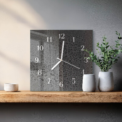 Square wall clock Drops of Water