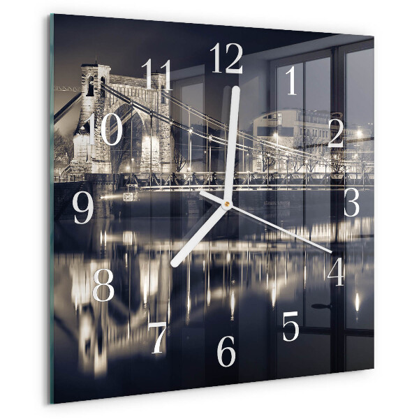 Square wall clock Bridge
