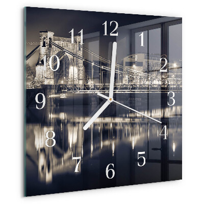 Square wall clock Bridge