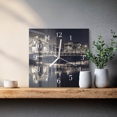 Square wall clock Bridge
