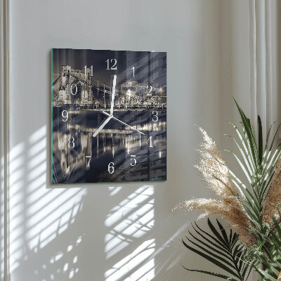 Square wall clock Bridge