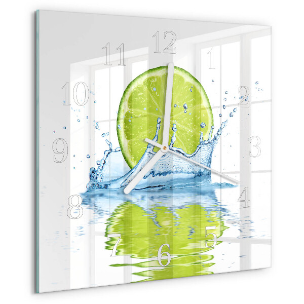 Square wall clock Limewater
